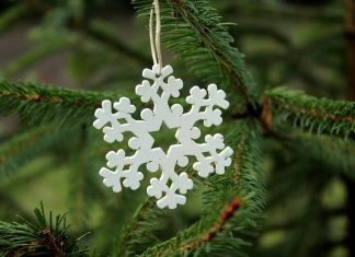 Schmuck hängt an einem Tannenbaum. Foto: pixabay