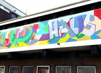 Das Grafitti entstand in der "Nacht der Jugendkultur". Foto: Kreisstadt Mettmann/Jugendförderung