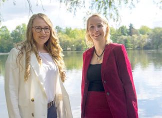 Nicole Burda und Jessica Denné-Weiß von der FDP im Kreis Mettmann. Foto: FDP