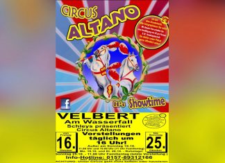 Der Circus Altano gastiert in der zweiten Herbstferienwoche in Velbert.
