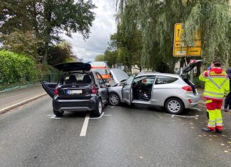 Der Unfall ereignete sich auf der Nordstraße in Haan. Foto: Polizei