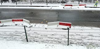 Straßen und Schienenwege könnten stellenweise unpassierbar sein, warnt der Deutsche Wetterdienst angesichts anhaltender Schneefälle. Foto: Volkmann