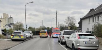 Der Unfall ereignete sich an der Bahnstraße in Langenfeld. Foto: Polizei