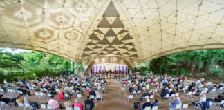 Ein Konzert der Essener Philharmoniker im Grugapark, das mit einem Sitzplan unter Corona-Bedingungen stattfand. Foto: Volker Wiciok/TUP