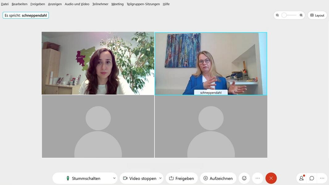 Als Online-Seminar findet der Vortrag statt: Rechtsanwältin Heike Schneppendahl (Schneppendahl & Venghaus pp. Rechtsanwälte, Kompetenzzentrum Arbeitsrecht, Bochum) und Leonora Fricker (Kompetenzzentrum Frau und Beruf). Foto: Competentia Als Online-Seminar findet der Vortrag statt: Rechtsanwältin Heike Schneppendahl (Schneppendahl & Venghaus pp. Rechtsanwälte, Kompetenzzentrum Arbeitsrecht, Bochum) und Leonora Fricker (Kompetenzzentrum Frau und Beruf). Foto: Competentia
