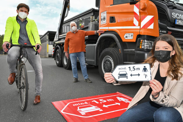 Radfahrer nur mit Abstand überholen Velbert