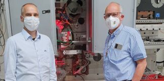 Landtagsabgeordneter Martin Sträßer (rechts) mit Geschäftsführer und Firmengründer Lars Gorschlüter, Gotec-Gruppe. Fotorechte: Martin Sträßer MdL