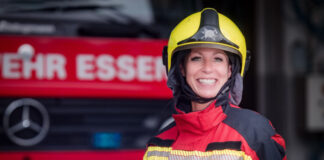 Birgit Kill (50) kandidiert als Vizepräsidentin des Deutschen Feuerwehrverbandes. Foto: Verband der Feuerwehren in NRW e. V.
