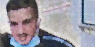 Die Düsseldorfer Polizei fahndet mit Bildern aus einer Überwachungskamera. Bild (verfremdet): Polizei