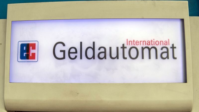 Geldautomat Der Schriftzug