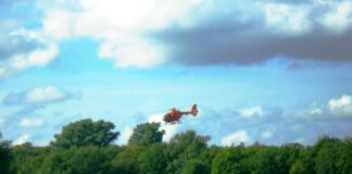 "Christoph 3" war in Ratingen-Süd im Einsatz. Foto: Feuerwehr Ratingen
