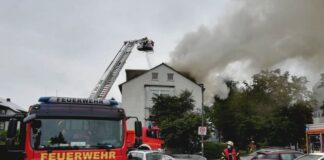 An der Gartenstraße ist es zu einem Brand gekommen. Foto: Feuerwehr Haan