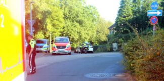 Die Unfallstelle an der Walder Straße in Haan. Foto: Polizei