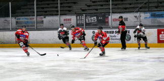 Die Ratinger Ice Aliens rückten durch den Sieg gegen Neuss an die Tabellenspitze. Foto: Ice Aliens