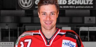 Patrik Gogulla im Trikot der Ice Aliens. Foto: Ice Aliens