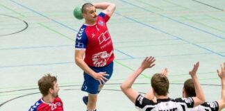 Ein Spiel von Interaktiv-Handball läuft. Foto: Ronny Rehbein