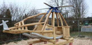 „Hubi 2.0“ steht im Sand. Foto: Kreisstadt Mettmann