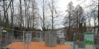 Auf dem ehemaligen Bolzplatz an der Rheinstraße ist die Parkour-Anlage entstanden. Foto: Kreisstadt Mettmann