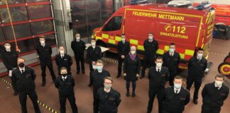 Die Beförderten der Feuerwehr. Foto: FW Mettmann