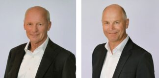 Vorstandsvorsitzender Manfred Stevermann geht in den Ruhestand; der derzeitige stellvertretende Vorstandsvorsitzende Andreas Lös übernimmt zum 1. Januar 2023. Fotos: Sparda-Bank West
