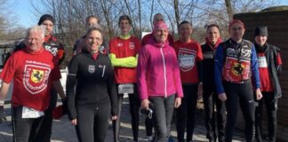 Die Breitscheider Athleten vor dem Start. Foto: TuS Breitscheid