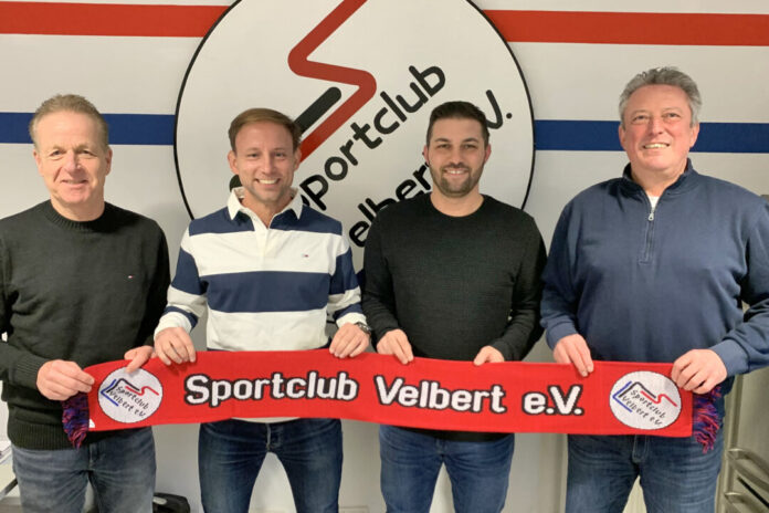 Gruppenbild zur Vorstellung des neuen Trainerteams: Dennis Czayka und Badi Polat mit dem sportlichen Leiter Ralf vom Dorp (links) und dem ersten Vorsitzenden Dirk Graedtke (rechts). Foto: privat