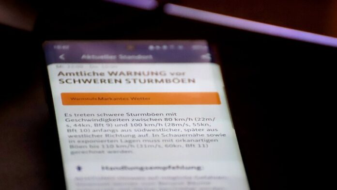 Die App "NINA" informiert über Warnlagen. Foto: Volkmann