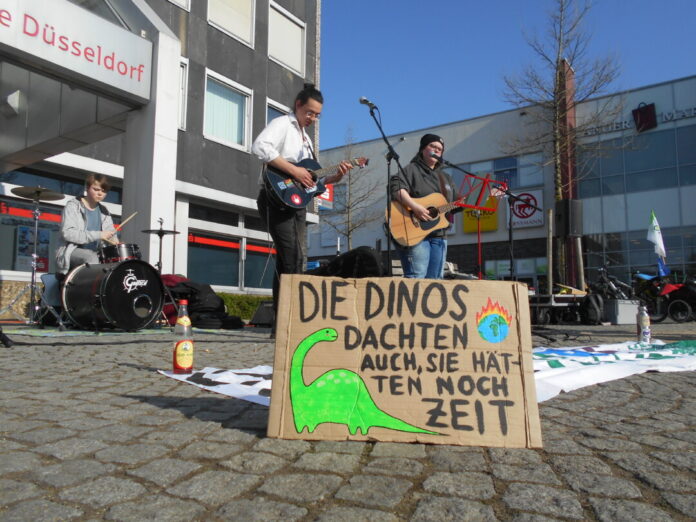 In Wülfrath demonstrierte man für Klimagerechtigkeit. Foto: FFF Wülfrath