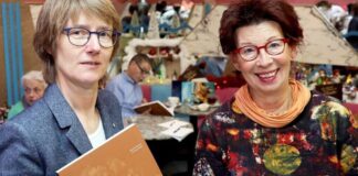 "LitTalk": Beate Battenfeld und Ute Koch-Dreher. Foto: Christian Beier