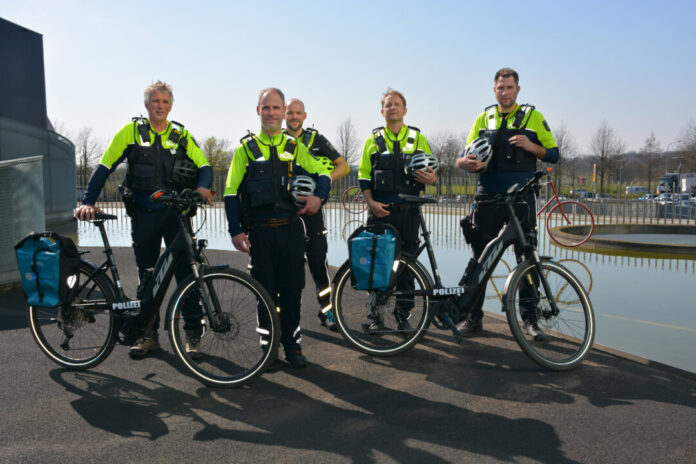 Die Radstaffel der Kreispolizeibehörde Mettmann ist im gesamten Kreisgebiet unterwegs. Foto: Polizei