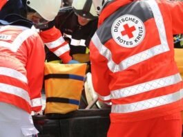 Rettungskräfte bei einer Übung. Foto: Volkmann