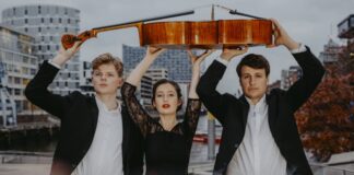 Das Trio E.T.A.: Elene Meipariani (Violine), Till Schuler (Violoncello) und Till Hofmann (Klavier). Foto: Sophie Wolters
