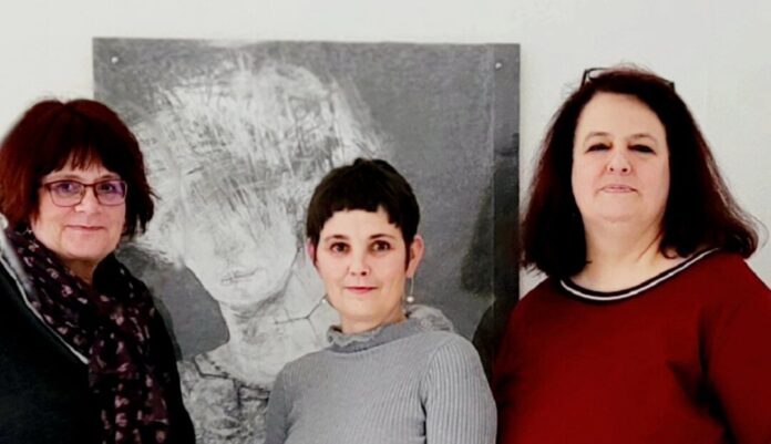 Machen Kunst: Martina Menzel, Susann Bürger und Birthe Häusgen. Foto: Privat