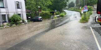 Es fiel reichlich Regen. Foto: Feuerwehr Velbert