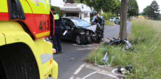 Ein 42-jähriger Peugeot-Fahrer wurde bei einem Unfall schwer verletzt. Foto: Polizei