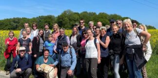 Zur Wandergruppe gehörte auch ein Hund. Foto: privat