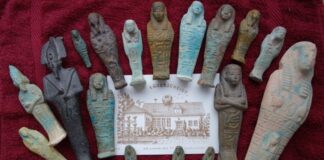 Am 19. Juli lädt der Eggerscheidter Treff zu einem Workshop rund um Ägypten ein, mit dabei sind altägyptische Grabbeilagen (hier: Uschebtis) aus einer Ratinger Sammlung. Foto: Stadt Ratingen