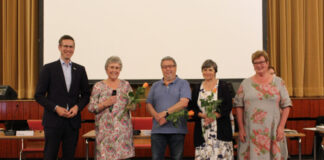 Edeltraud van Venrooy, Peter Knitsch und Ursula Meyer. Foto: Stadt Erkrath
