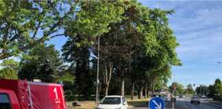 Die Unfallstelle in Langenfeld. Foto: Polizei
