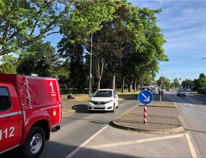 Die Unfallstelle in Langenfeld. Foto: Polizei