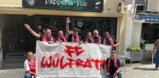 Den Fanclub "Wülfrather Männarz" zieht es regelmäßig zum Erbacher Berg. Foto: Fanclub