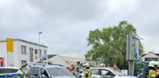 Die Unfallstelle vor Ort in Hilden. Foto: Polizei