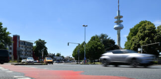 Die zentrale Kreuzung am Willy-Brandt-Platz. Foto: Mathias Kehren