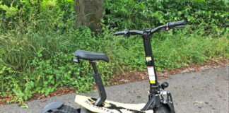 Der beanstandete E-Scooter. Foto: Polizei