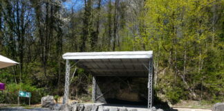 An der Bühne am Zeittunnel gibt es Filmvergnügen. Foto: Zeittunnel