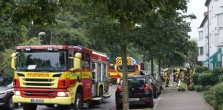 Die Feuerwehr war am Mintarder Weg im Einsatz. Foto: FW Ratingen