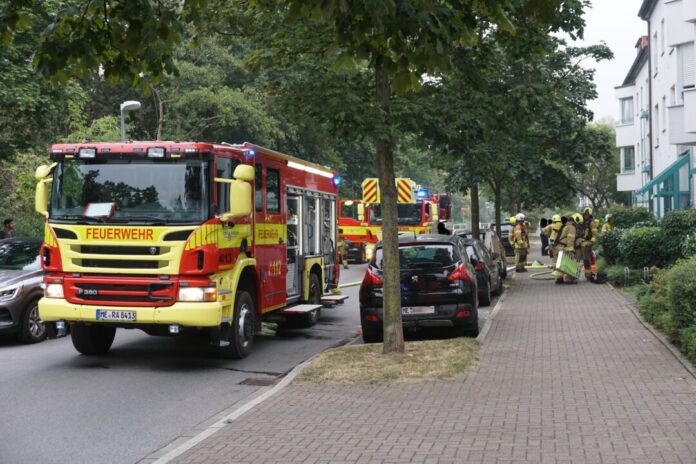 Die Feuerwehr war am Mintarder Weg im Einsatz. Foto: FW Ratingen