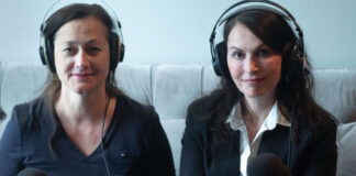Dr. med. Claudia Haltern, Chefärztin der Klinik für Krankenhaushygiene und Infektionsprävention und Objektleiterin Reinigung Gler Sirin im Gesundheitspodcast mit Moderatorin Lisa Schultheis. Foto: Kirmes/Helios