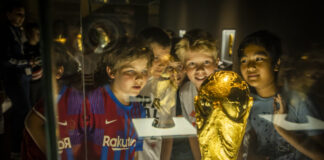 Der WM-Pokal aus 2014 kommt nach Düsseldorf. Foto: Deutsches Fußballmuseum/Stephan Schuetze