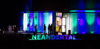 Das Neanderthal-Museum bei Nacht. Foto: Museum